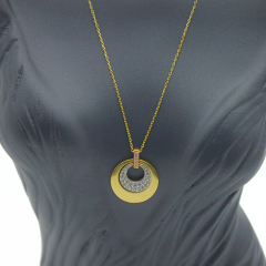 Taşlı Altın Kolye