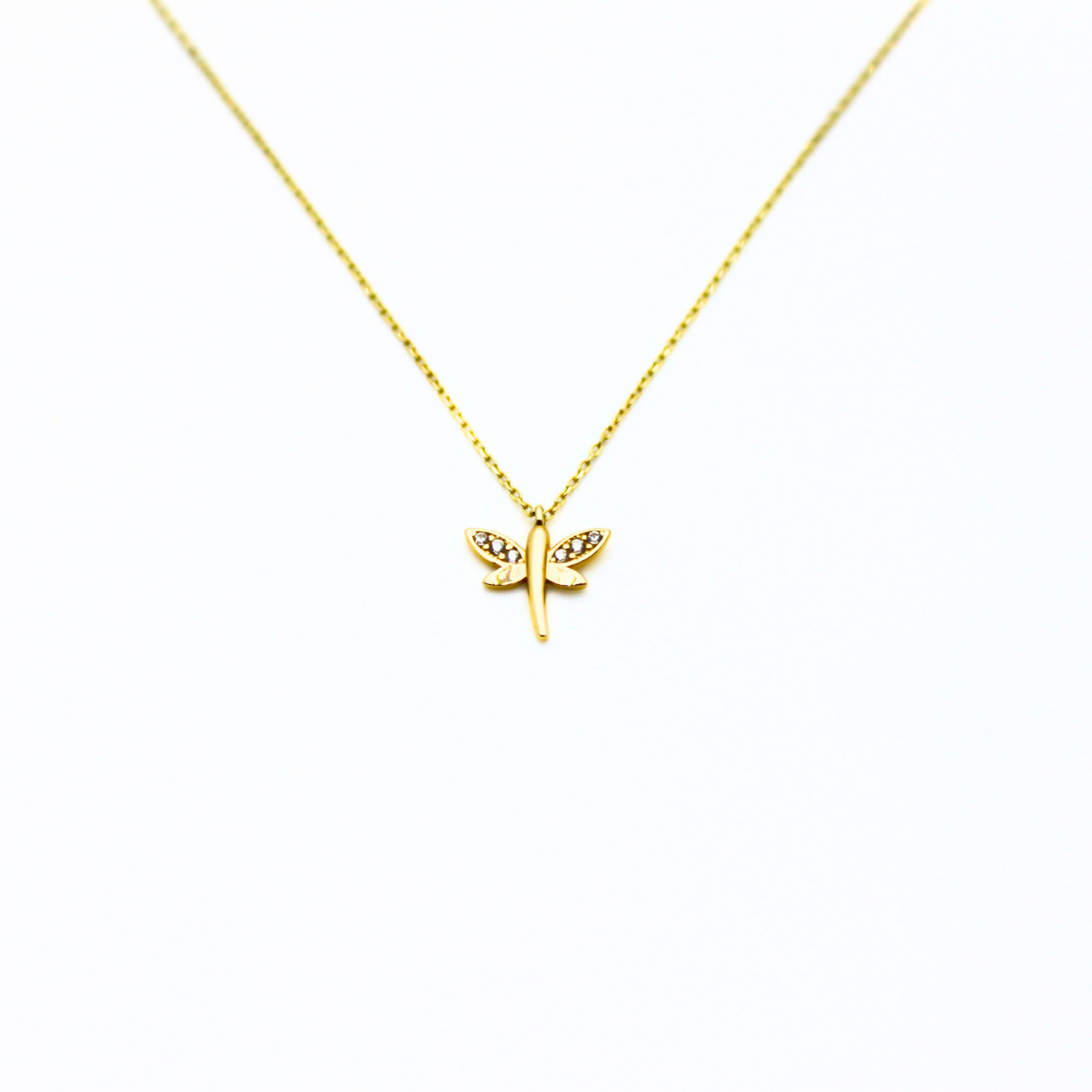 Taşlı Altın Kolye