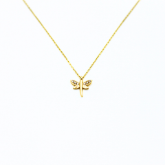 Taşlı Altın Kolye