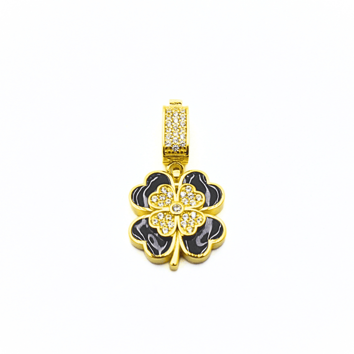 Taşlı Yonca Kolye Ucu