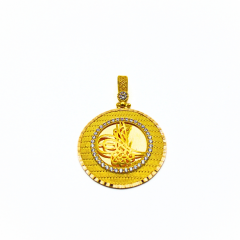 Taşlı Altın Kolye Ucu