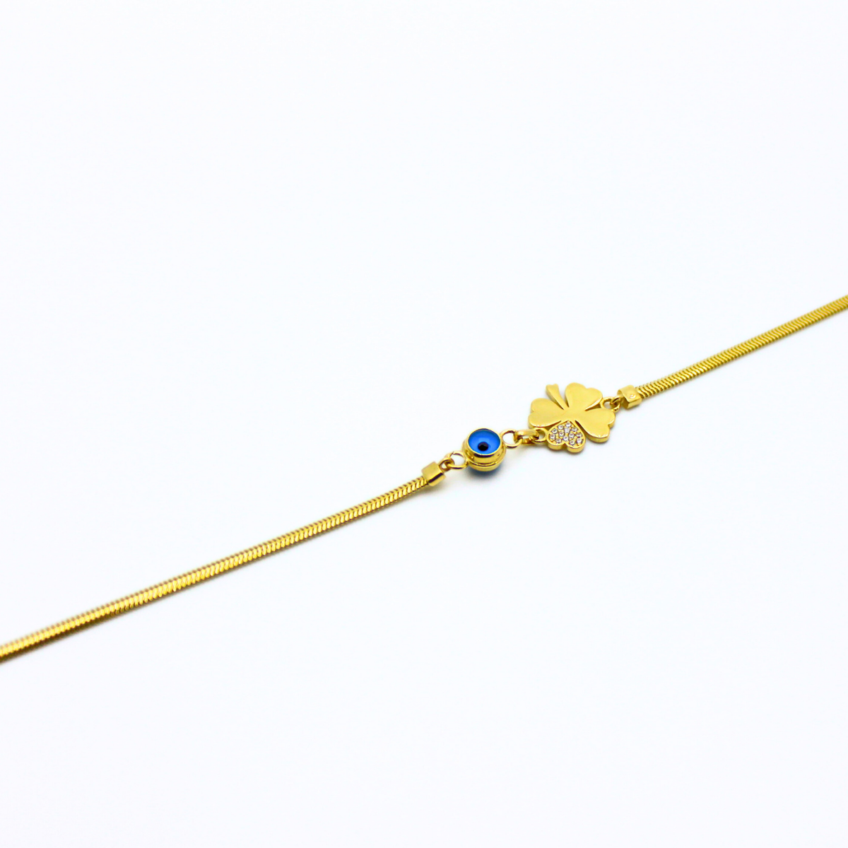 Taşlı Balık Sırtı Bileklik