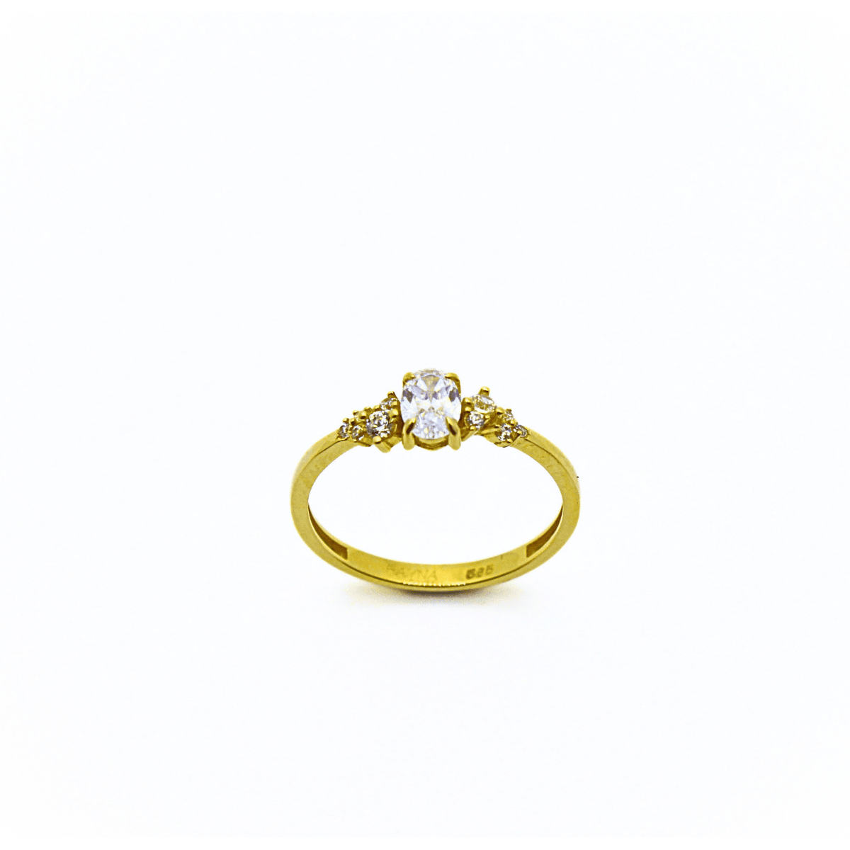 Damla Taşlı Altın Yüzük