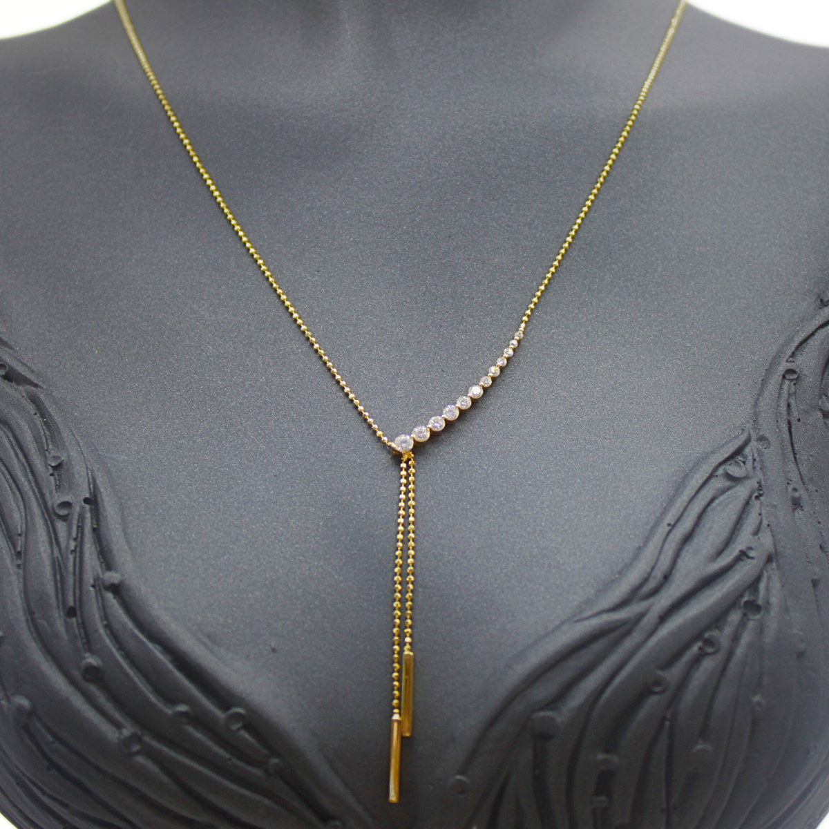 Taşlı Altın Kolye