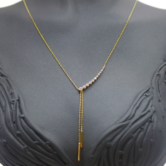 Taşlı Altın Kolye