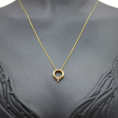 Taşlı Altın Kolye