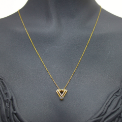 Taşlı Altın Kolye