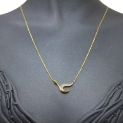 Taşlı Leylek Kolye