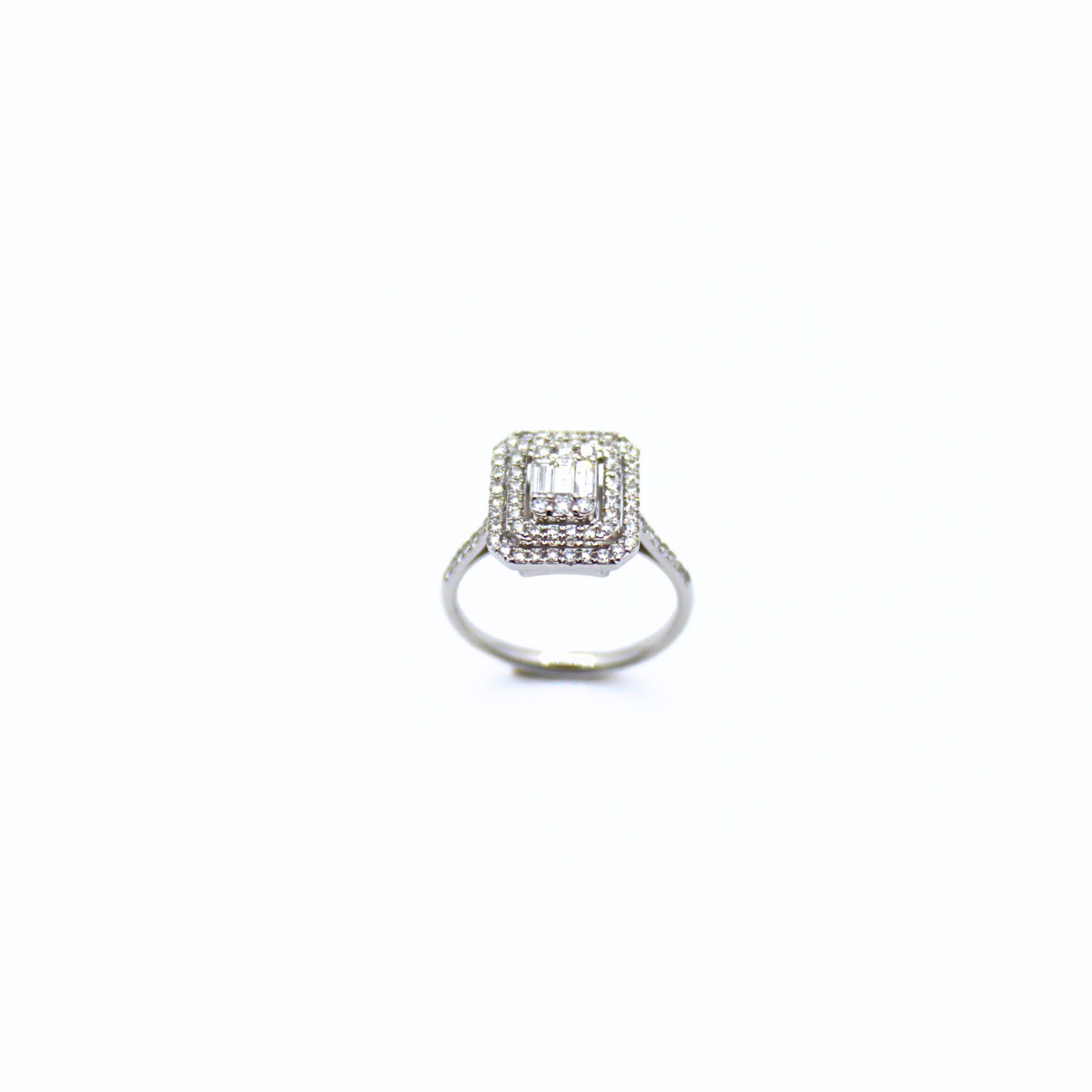 0,78 Ct Pırlanta Baget Yüzük