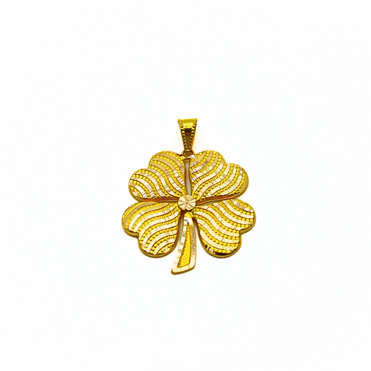 Taşlı Yonca Kolye Ucu