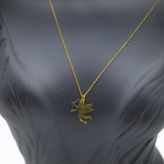 Eros Desenli Altın Kolye