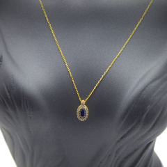 Taşlı Altın Kolye