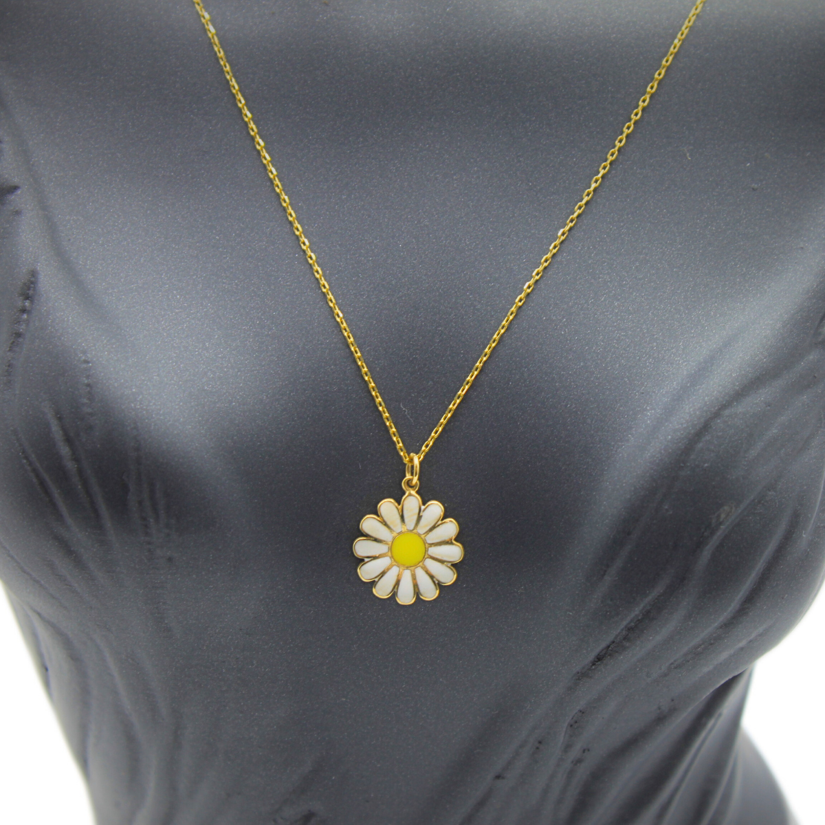 Altın Papatya Kolye