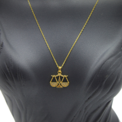 Taşlı Terazi Kolye