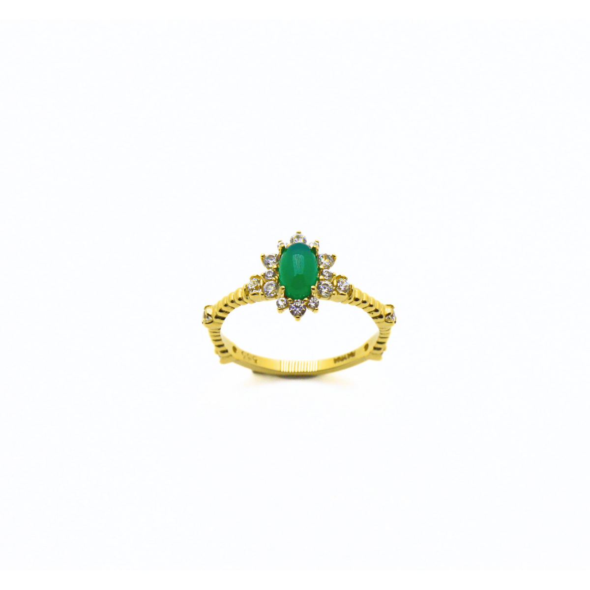 Renkli Taşlı Altın Yüzük