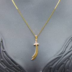 Taşlı Kılıç Kolye Ucu