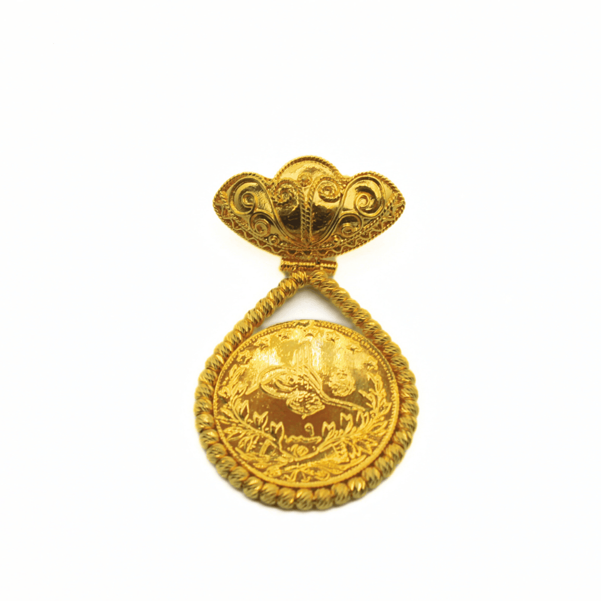 22 Ayar Tuğralı Kolye Uucu