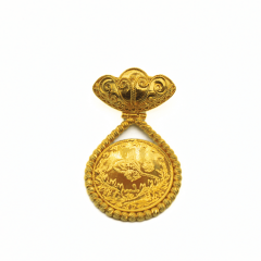 22 Ayar Tuğralı Kolye Uucu