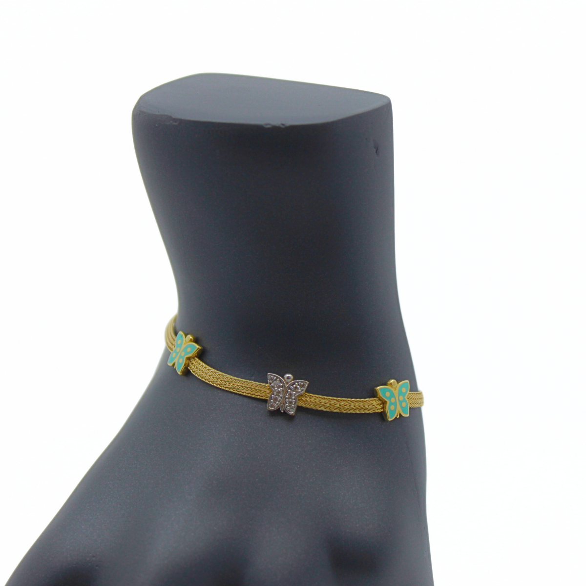 Kelebekli Hasır Bileklik